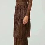 $438 Sabina Musayev x Revolve Carry Dress Brown Mocha Copper Tiered Dress XS Photo 4