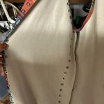 Crazy Train  Southwestern Aztec Print Fringe Duster Length Silver Stud Detail Photo 4