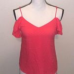 Candie's Candie’s Pink cami off shoulder v-neck crop top Photo 0