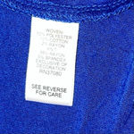 Versona Women’s Blue Tank Top w/ Woven Multi-color Top - Size M - VGUC Photo 4