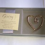 Demdaco. Life the spirit Gold Tone Heart Photo 5