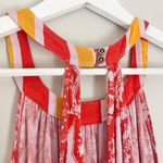 Free People NWT Linen Blend Mimi Tunic Top Lavender Combo Red Yellow White Small Photo 8