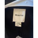 Anthropologie Maeve by NWT Black Knit Blazer XXS Gold Crest Button Classic Photo 5