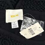 Anthropologie NEW  Maeve Cap Sleeve Cotton‎ Crochet Tunic Dress Black Small Party Photo 10