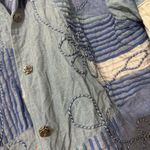 Vintage Patchwork Embroidered Denim Jacket Blue Size M Photo 1