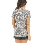 Vanilla Bay leopard print sequin lips graphic print t-shirt, size 1X Photo 2