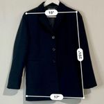 Style & Co  Women’s Blazer Button Jacket Black Size 8 Petite FLAW Photo 3