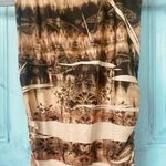 Ladies Bronze Boho Animal Print Sleeveless Beaded Body Con Dress Size Medium Photo 7