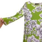 Bob Mackie Vintage  Wearable Art Green Floral Dress Size Xs Photo 2