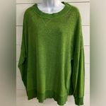 Aerie  Women’s Sz XL Green A Little Nice Cozy Good Vibes Oversized Sweatshirt Photo 2