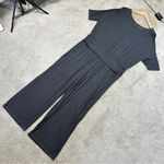 Soft Surroundings  Toujours Stretch Knit Jumpsuit Romper Jersey in Grey Size 3X Photo 1