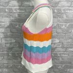 THML  Multicolor Striped High Neck Knit Tank Top Photo 1