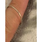 ring band sterling silver 925 beautiful unique size 7 slim Photo 3