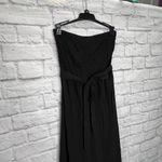 1. State  Womens Smocked Strapless Wide Leg Jumpsuit Size XS Black New Photo 3