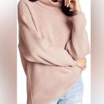 Free People FP Softly Structured Tunic Ribbed Sweater Blush Mauve Small S Photo 1