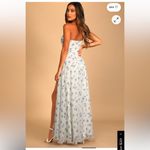 Lulus Sweetest Ceremony Ivory Floral Print Strapless Maxi dress White Size M Photo 1