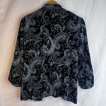 Alex Evenings 2 PC SET Blazer & Tank Sparkly Paisley Metallic Dressy Cocktail MD Photo 1