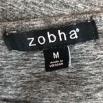 Zobha  size medium Gray Twist Front Crop Top Photo 3