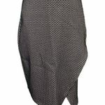 Kensie Black & White Checked Zipper Detail Knit Mini Dress Photo 3
