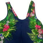 Candie's Blue Floral Flowy Tropical Tank Top Photo 2