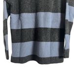 Madewell  Rugby Striped Oversized Charcoal Blue Polo Sweater Size XS Photo 11