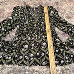 Anthropologie Ruched-Sleeve V-Neck Top S Romantic Floral Botanical Cottagecore Photo 6