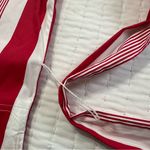 J.Crew  Belted Poplin Tunic
Dress Red White Striped Fringe
Trim Size 10 Photo 8
