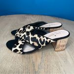 Kate Spade  Denault Leopard Calf Hair Mules Cork Block Heel Women’s Size 7.5 Photo 3