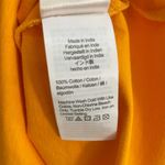 J.Crew Eyelet Cotton Sleeveless Split Neck Tank Top Yellow/Orange Size XL NWT Photo 6
