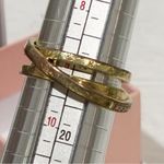 Pandora  Crossover Pavé Triple Band Ring
14k gold plating Size 9 Photo 4