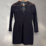 Shoshanna  Lilleth Lace Long Sleeve Sweetheart‎ Neckline Cocktail Dress Sz 8 Photo 3