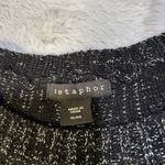 Metaphor  Black and Silver Knit Sweater Photo 5