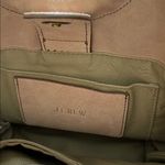 J.Crew baby pink suede 100% leather brass ring small tote bag crossbody Photo 8