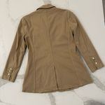 Current/Elliott  The Highball Blazer Jacket Women’s 1 US Size 2-4 Tan/Gold Accent Photo 10