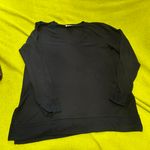 Lucky Brand Navy Blue V-neck Top Photo 4