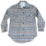 Joie  Plaid Wool Blend Shacket Fall Jacket Button Down Tan Brown Check Small Photo 0