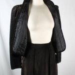 Vintage 1960s 1970s Black Brown Hued Velveteen Skirt Suit Set Size undefined Photo 0