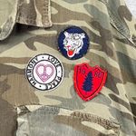 New Look Women's Camo Military Style Patches Utility Oversized Top 2X Photo 4