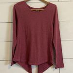 Zella Scoop Neck Tie Back Thorn Top. Size Medium. EUC Photo 3