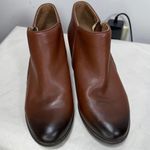 Vionic Jolene Burnished Toe Leather Ankle Boots Sz 10 Photo 5