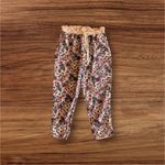 Scotch & Soda Floral Print Track Pants, Size L elastic Waist tie pull on Photo 2