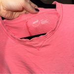 Aerie  Summer House Slouchy Oversized T-Shirt cropped tee raglan tropadelic neon Photo 2