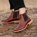 Portland Leather Co. Patina Chelsea ankle boots 8.5 Brown Photo 0