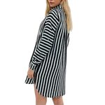 Maaji NWT Full Of Dreams Long Sleeve Striped Beach Shirt Dress Cover Up LARGE Photo 1