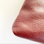 Fossil  Dawson Pebble Leather Patchwork Crossbody‎ Tan Maroon Persimmon Zip Bag Photo 4