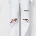 ZARA  High Waisted Straight Wide Leg Jeans  Photo 0