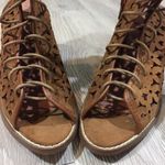 Yoki NEW Brown Suede Gladiator Espadrille Heels Sandals Photo 6