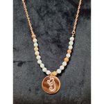 Women's Personalized Pearl Name Initial Pendant Letter G Necklace Gold Photo 1