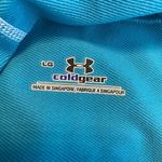 Under Armour  Coldgear Tech Pullover Hoodie Womens Large Aqua Blue Layering Photo 5