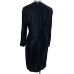 MORTON MYLES For The Warrens Black Velvet Tuxedo Dress White Collar Size 10 Photo 1